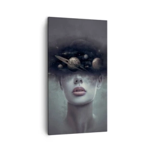 Tablou pe pânză - Și planetele o iau razna... - 45x80 cm