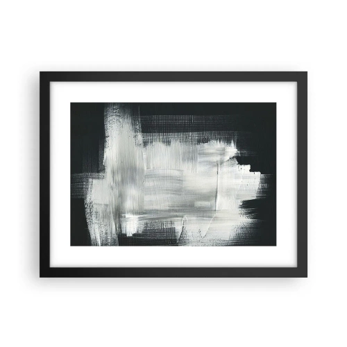 Poster în ramă neagră - Țesut vertical și orizontal - 40x30 cm