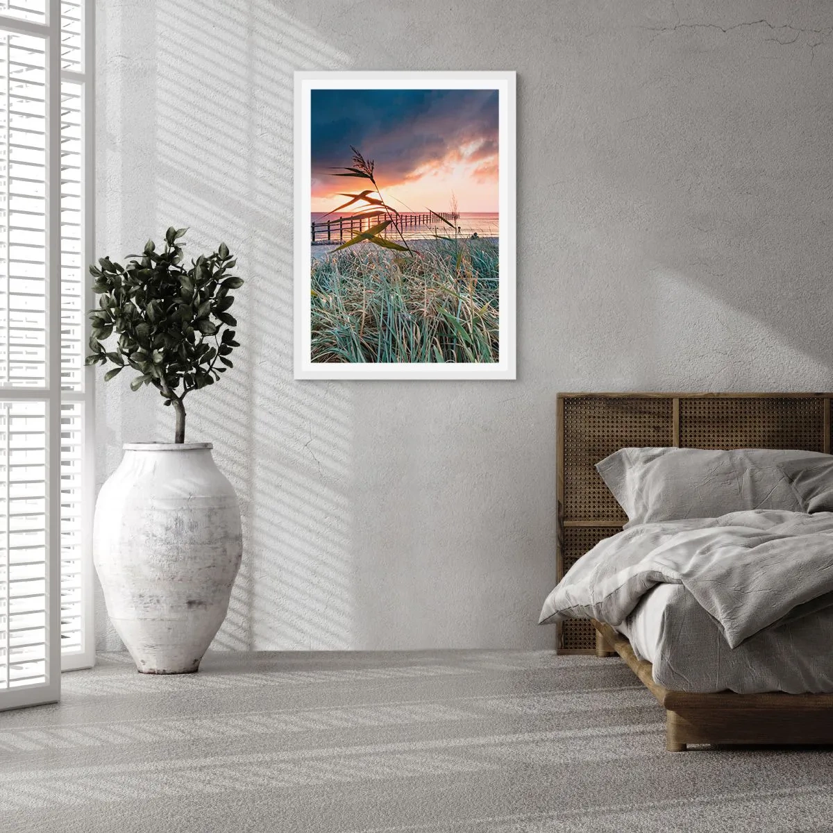 Poster în ramă albă - Nu trece cu vântul - 40x50 cm