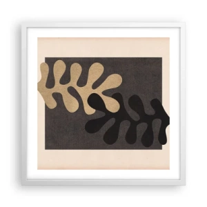Poster în ramă albă - Absență și completare - 50x50 cm