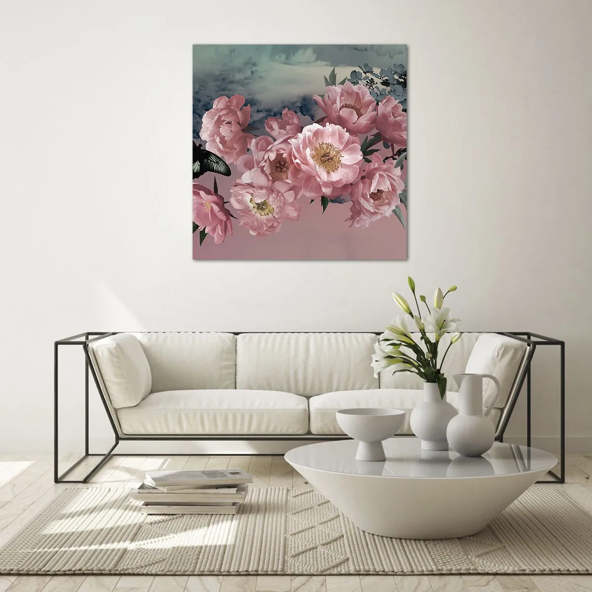 Tablou pe sticlă - Apogeul romantismului - 60x60 cm