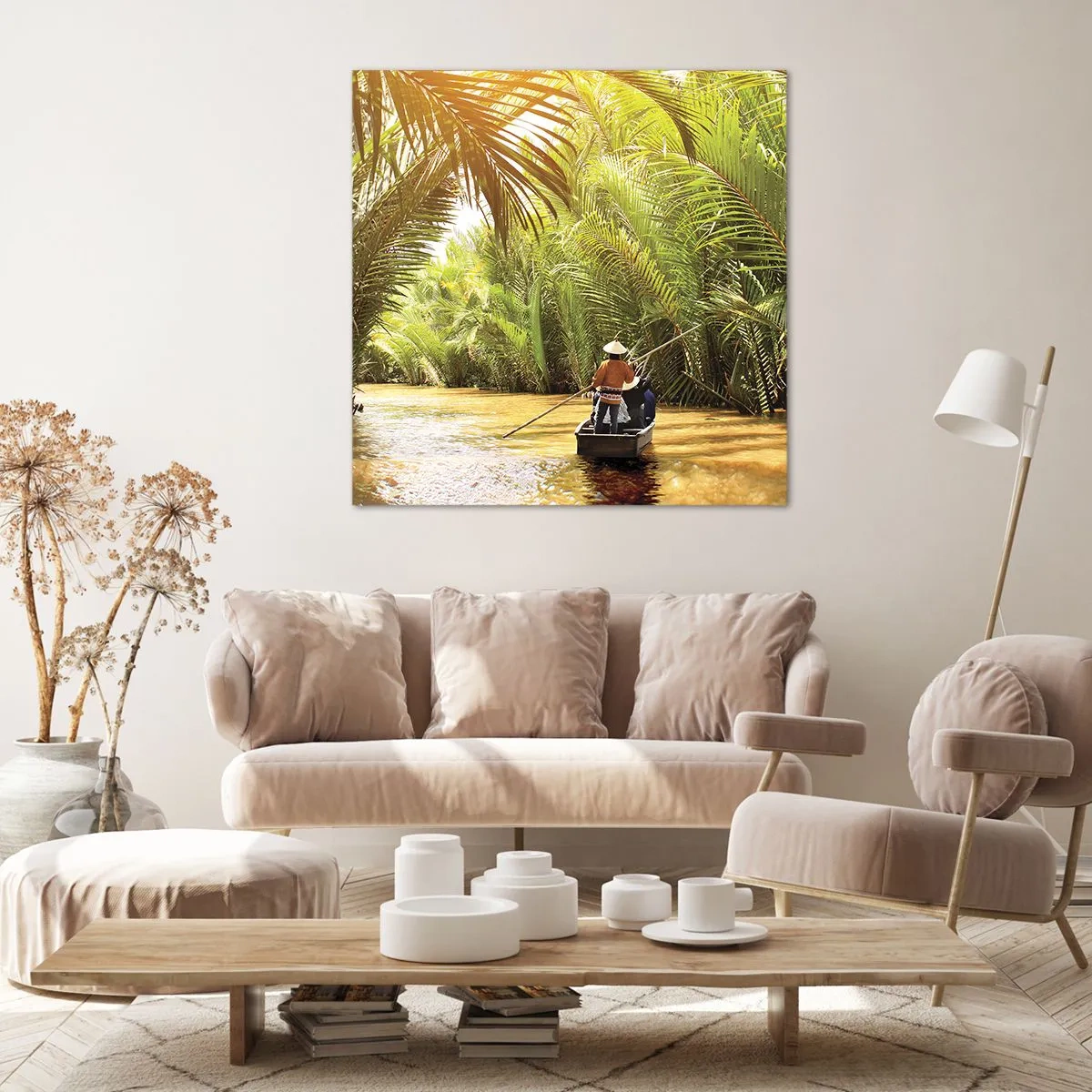 Tablou pe pânză - Prin cheile din palmieri - 70x70 cm