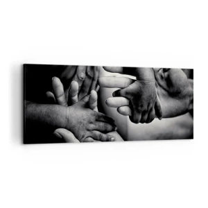 Tablou pe pânză - A fi om - 120x50 cm