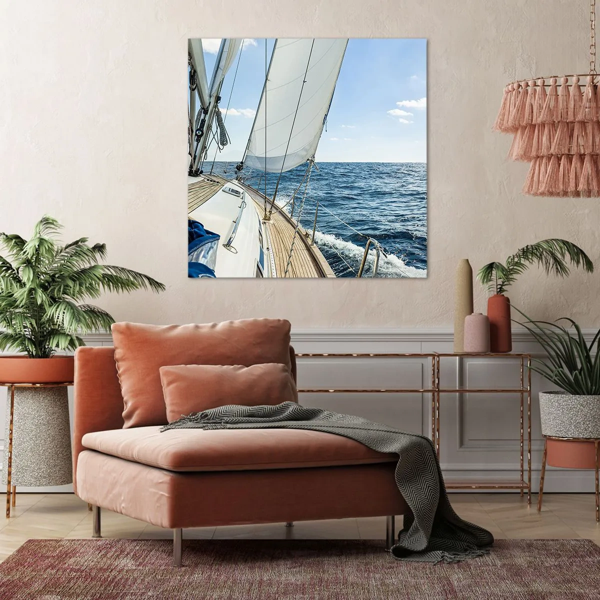 Tablou pe pânză - Ahoy aventura - 30x30 cm