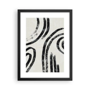 Poster în ramă neagră - Pe jumătate oprit - 30x40 cm