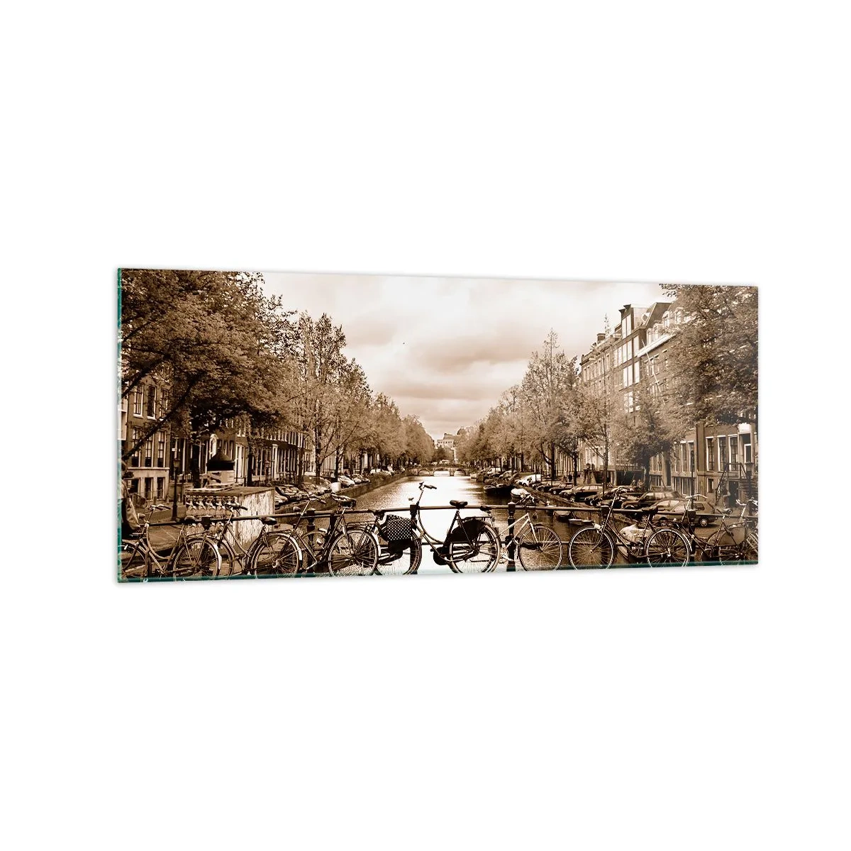 Tablou pe sticlă - Atmosfera olandeză - 120x50 cm