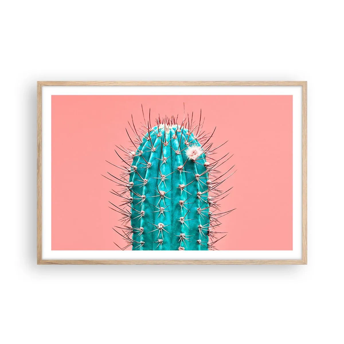 Poster în ramă de stejar deschis - Doar privește - 91x61 cm