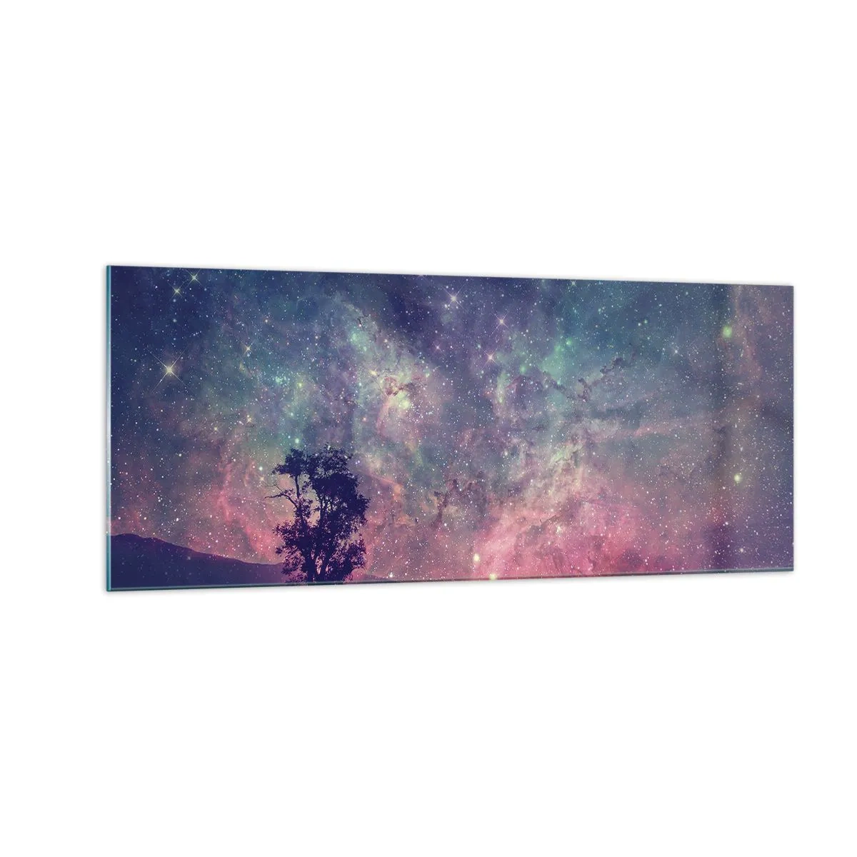 Tablou pe sticlă - Sub un cer magic - 100x40 cm