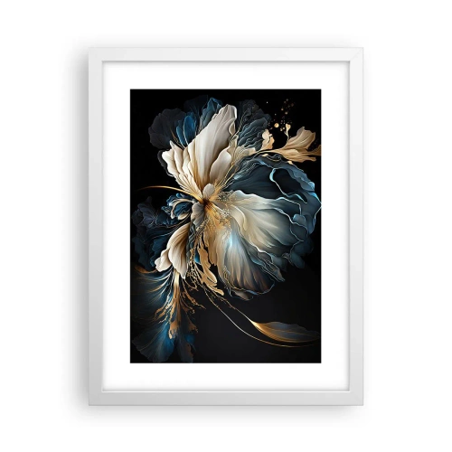 Poster în ramă albă - Povestea unei flori de iubire - 30x40 cm