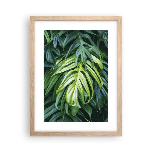 Poster în ramă de stejar deschis - Scufundă-te în prospețime - 30x40 cm