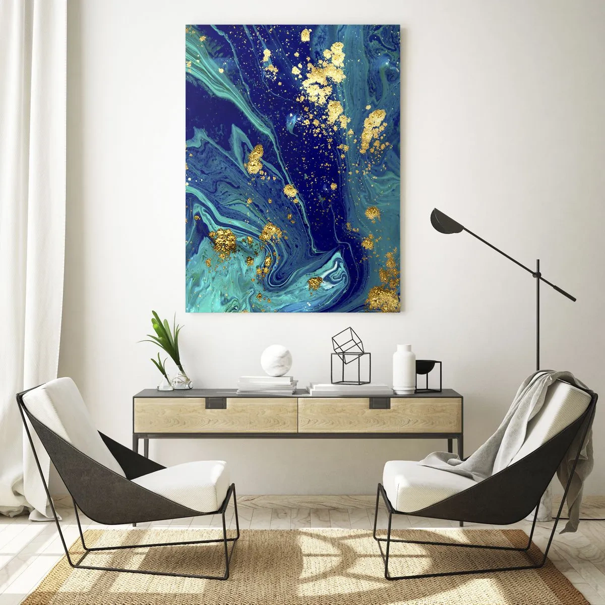 Tablou pe sticlă - Petale de soare - 50x70 cm