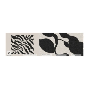 Mostră tapet autocolant Deluxe Sticker - Natura pătratului - Boho, Plante, Bucată - 100x30 cm