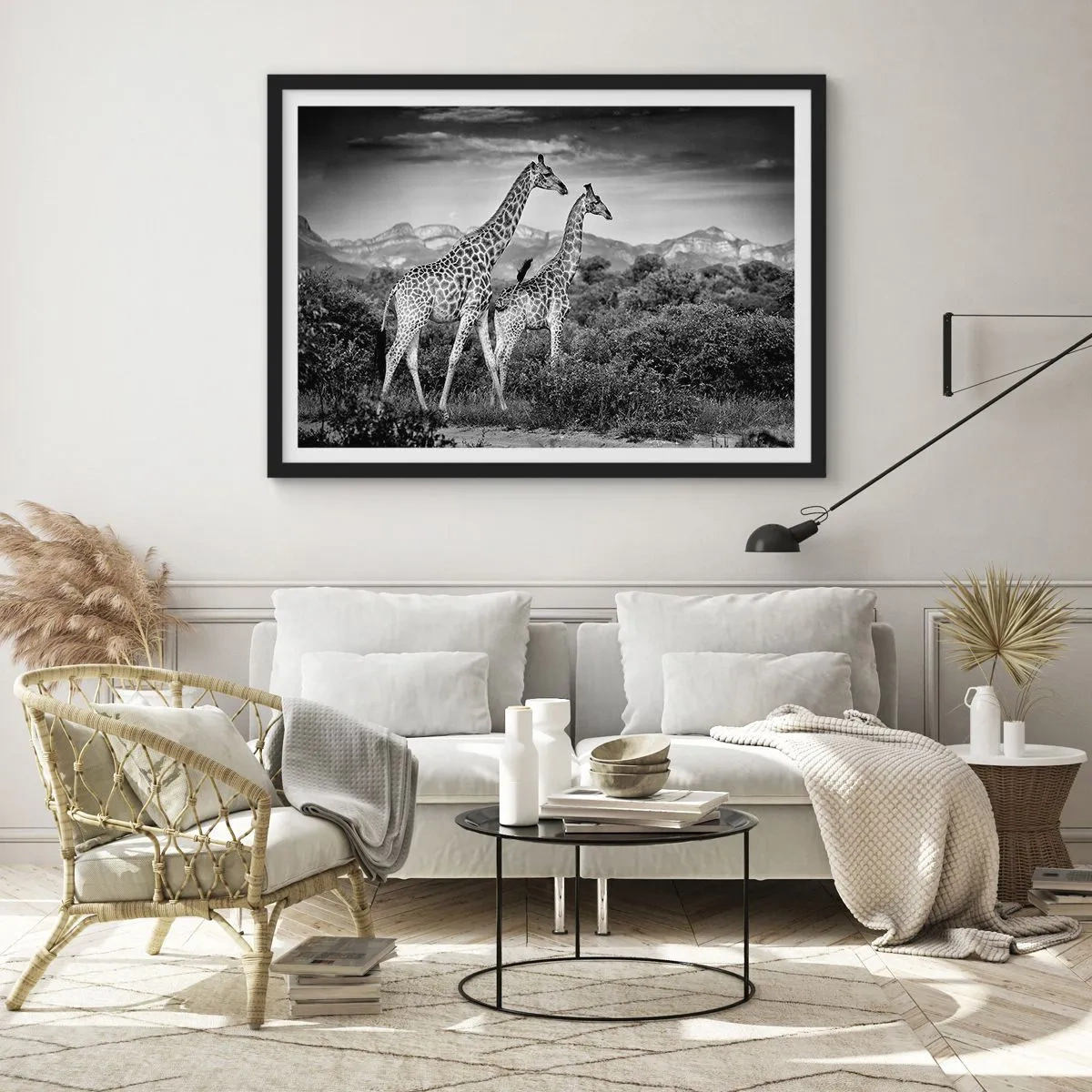 Poster în ramă neagră - Clasele superioare din Africa - 100x70 cm