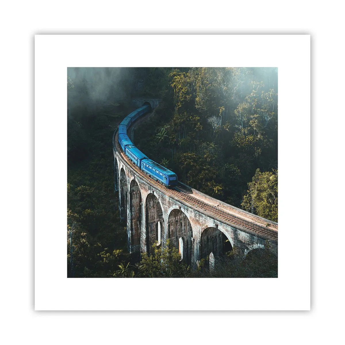 Poster - Cu trenul spre natură - 30x30 cm