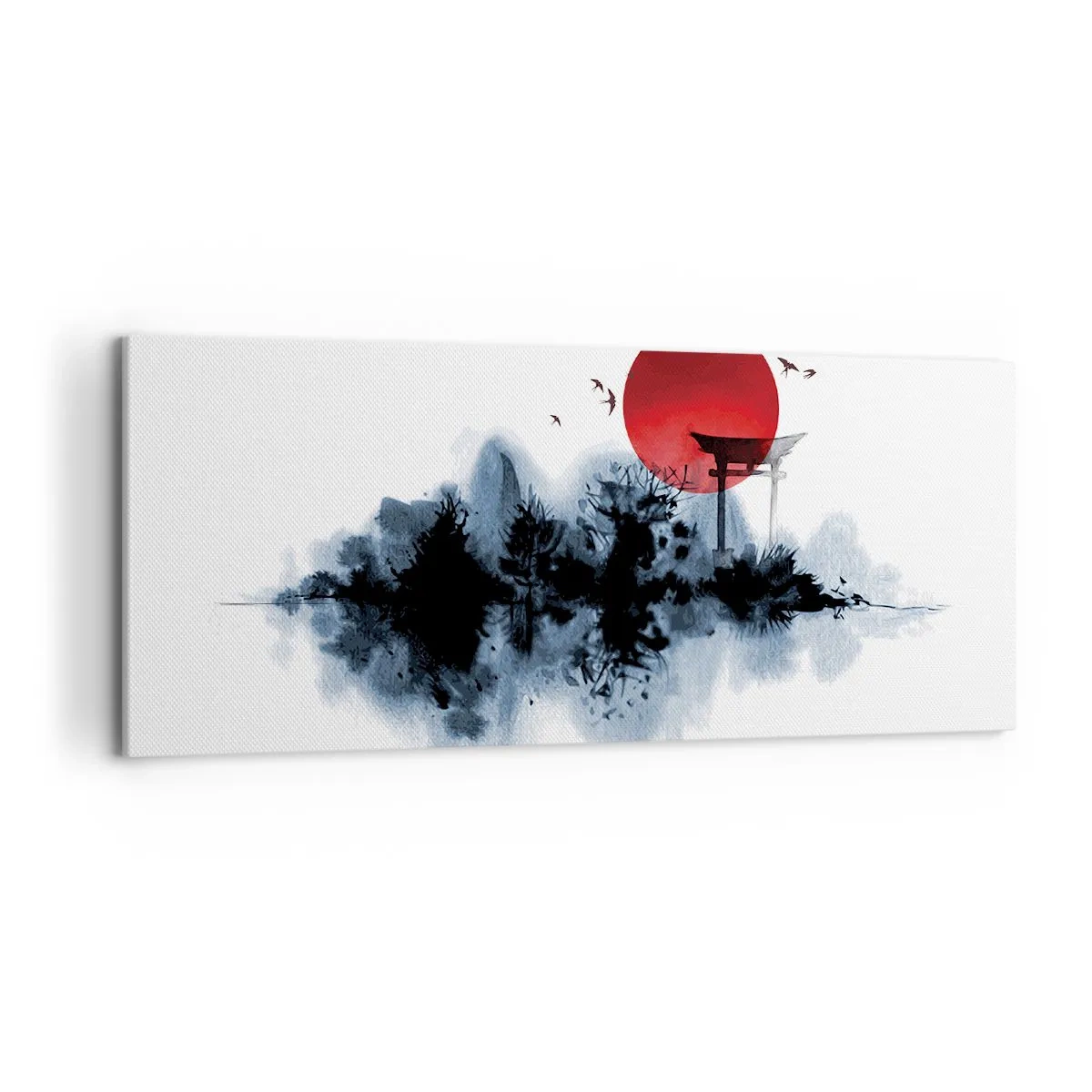 Tablou pe pânză - O vedere japoneză - 120x50 cm