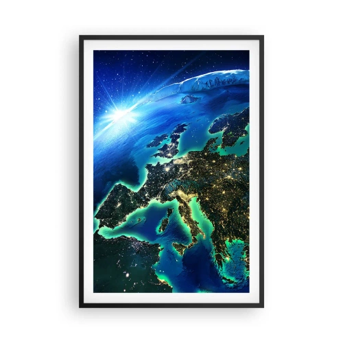 Poster în ramă neagră - O Europă scânteietoare - 61x91 cm