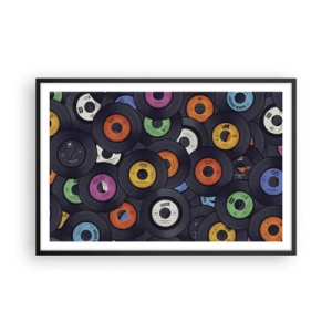 Poster în ramă neagră - Culorile clasicilor - 91x61 cm