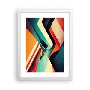 Poster în ramă albă - Compoziție intensă - 30x40 cm