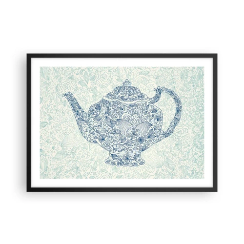 Poster în ramă neagră - Farmecul ceaiului - 70x50 cm