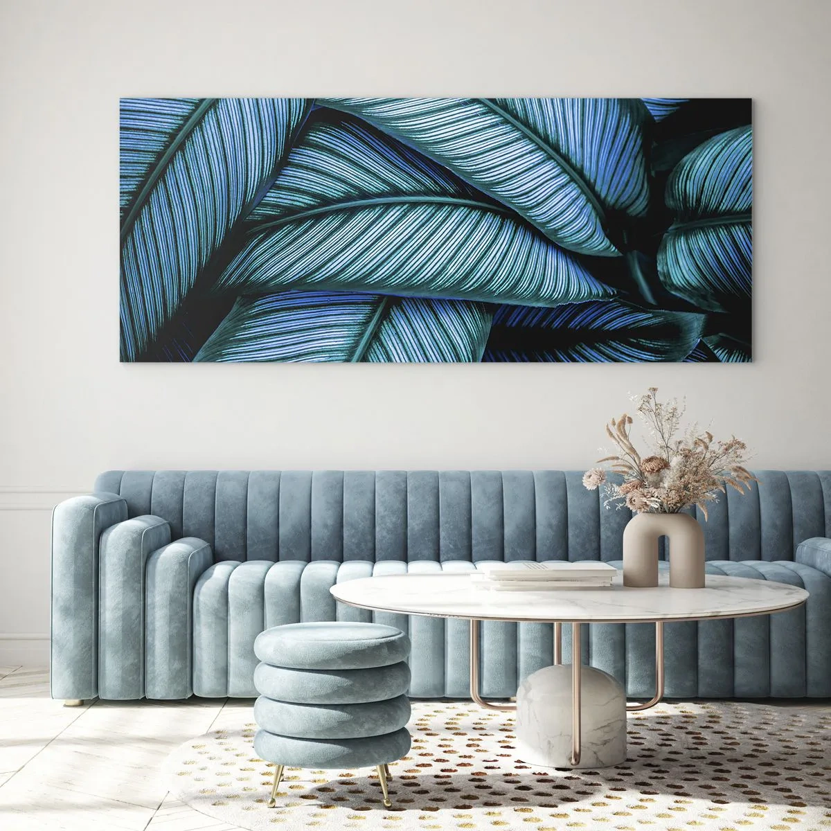 Tablou pe sticlă - Linii de viață - 100x40 cm