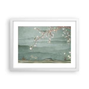 Poster în ramă albă - Primăvara, ah, tu ești - 40x30 cm