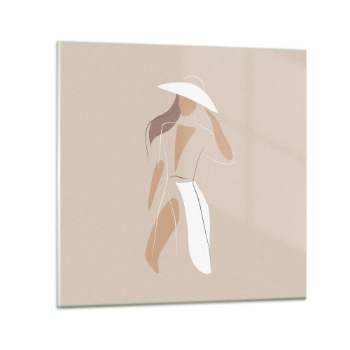 Tablou pe sticlă - Moda este distractivă - 40x40 cm