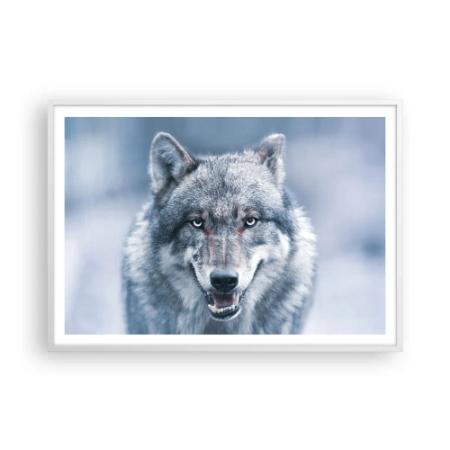 Poster în ramă albă - Accepți provocarea? - 100x70 cm