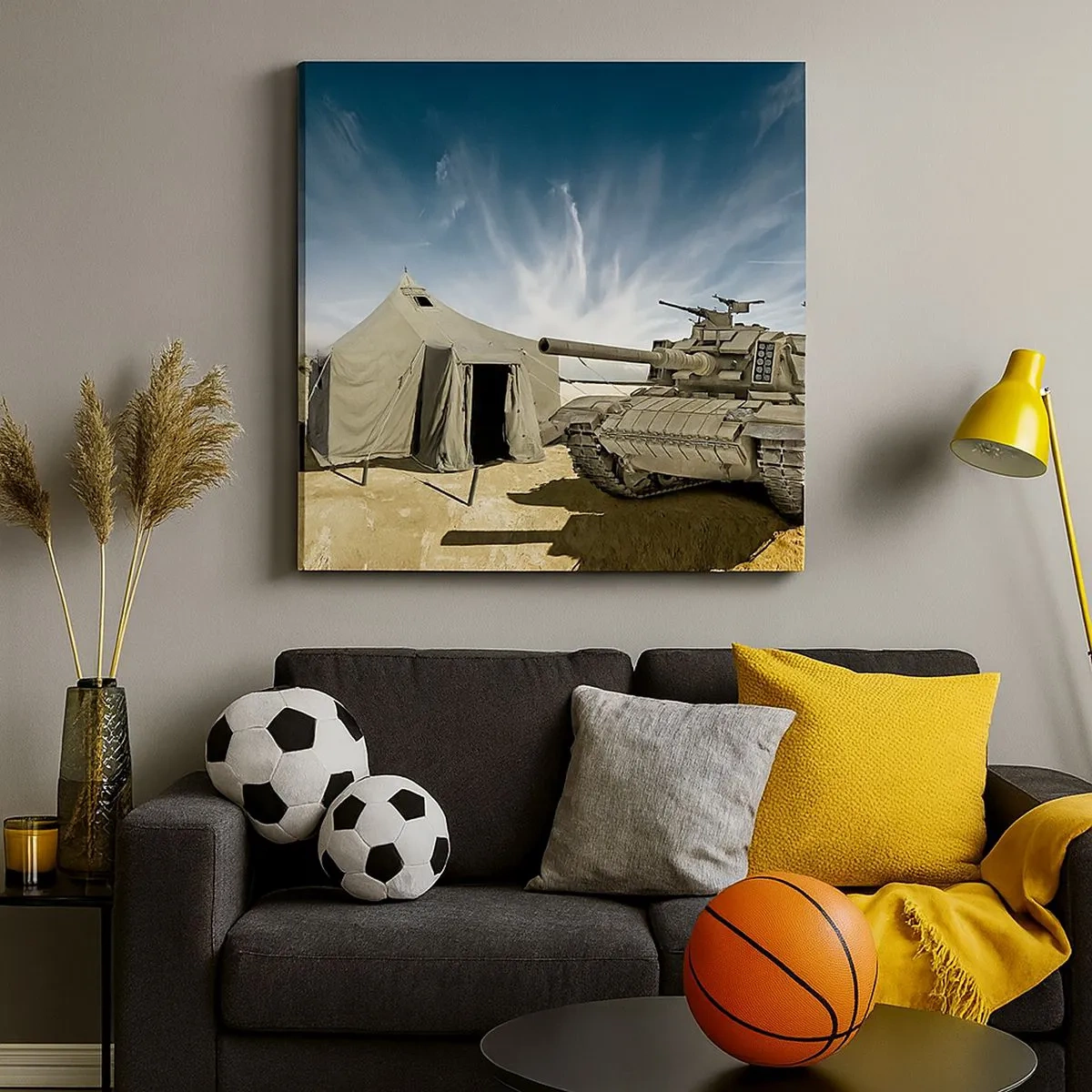 Tablou pe pânză - Un vis militar - 30x30 cm