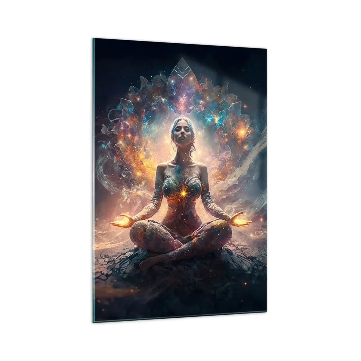 Tablou pe sticlă - Flux de energie bună - 70x100 cm