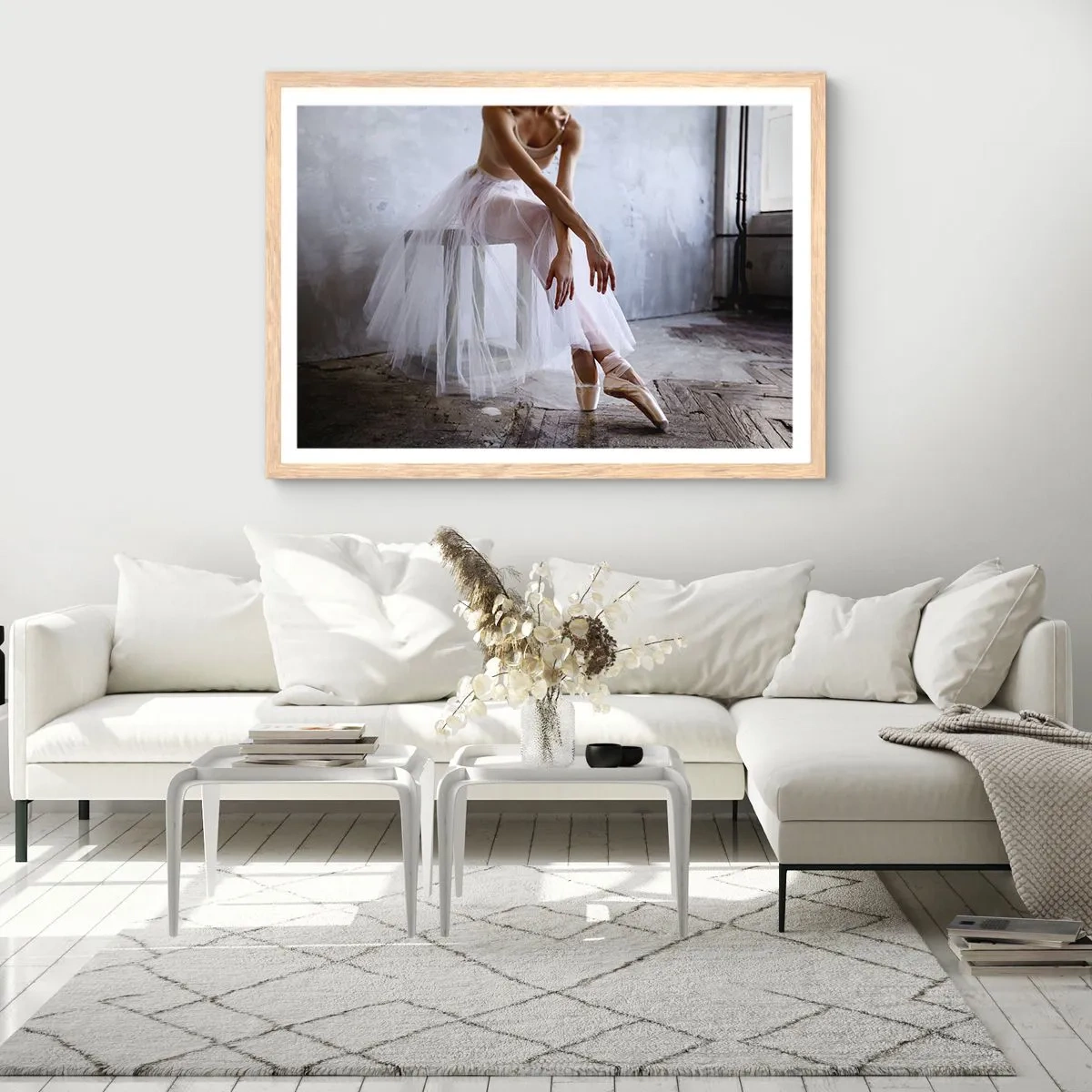 Poster în ramă de stejar deschis - Înainte ca luminile rampei să strălucească - 70x50 cm