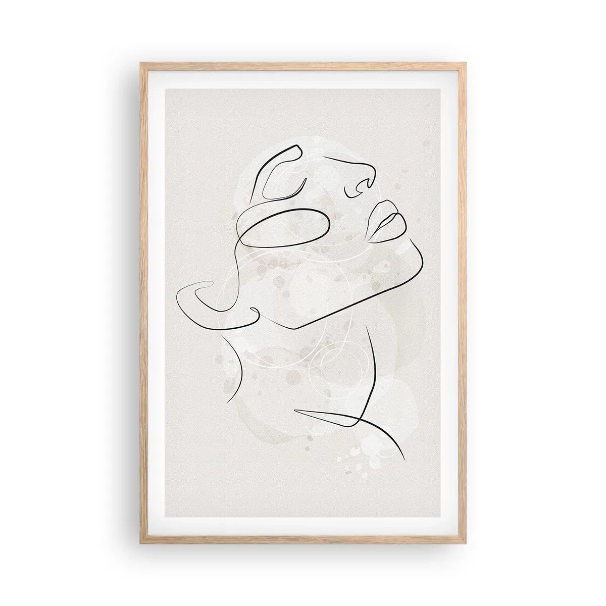 Poster în ramă de stejar deschis - Schiță de vis - 61x91 cm