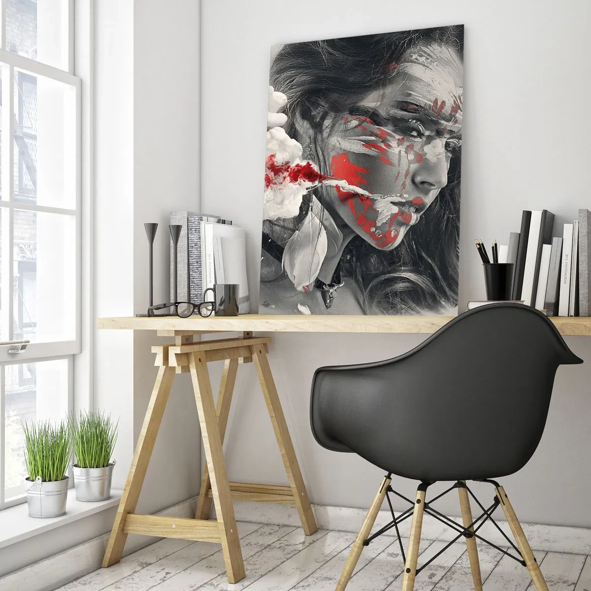 Tablou pe sticlă - În aburul absurdului - 50x70 cm