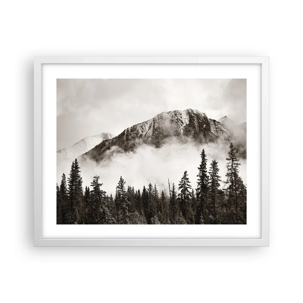 Poster în ramă albă - Stăpânul de granit - 50x40 cm