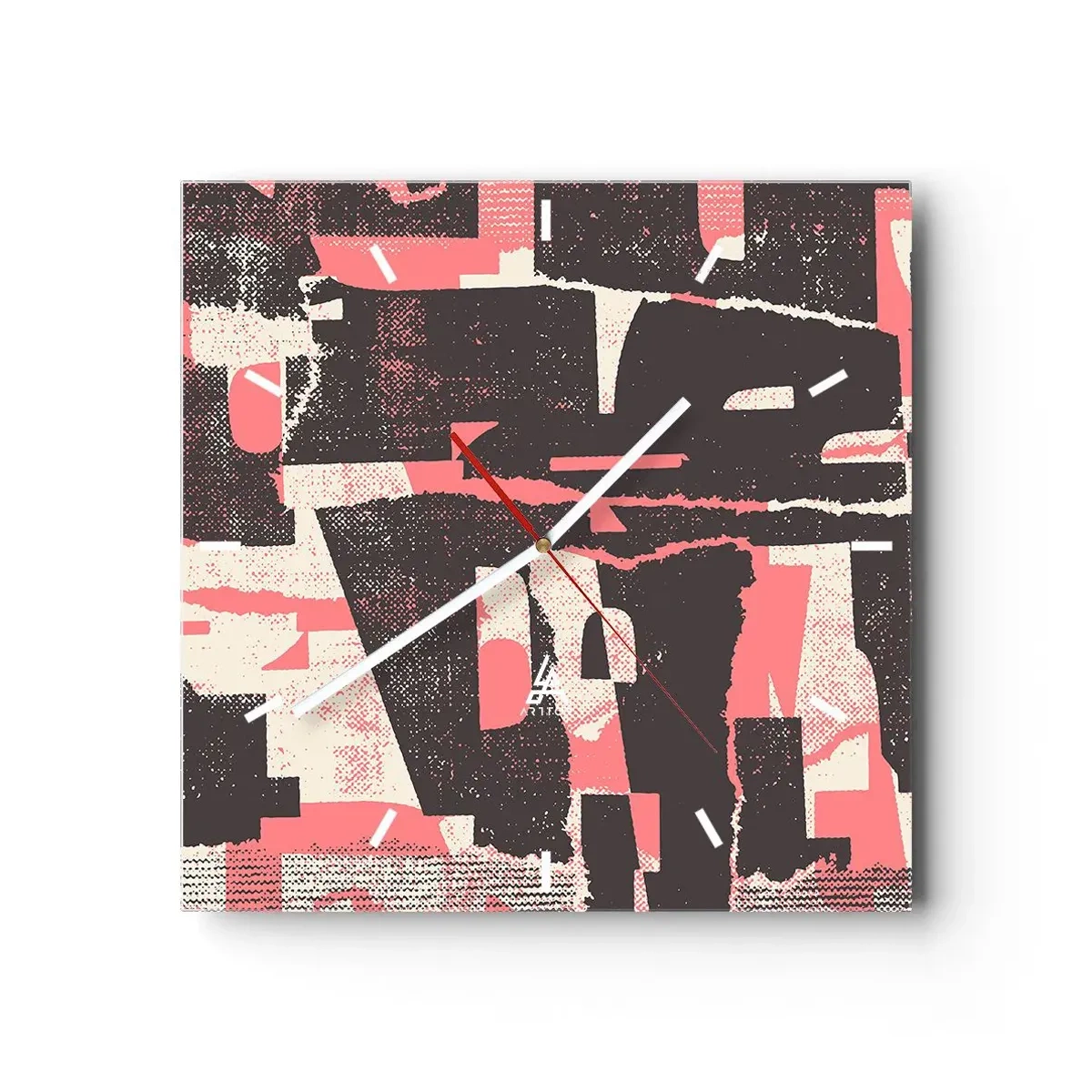 Ceas de perete - Ceas pe sticlă - Toată această agitație - 30x30 cm