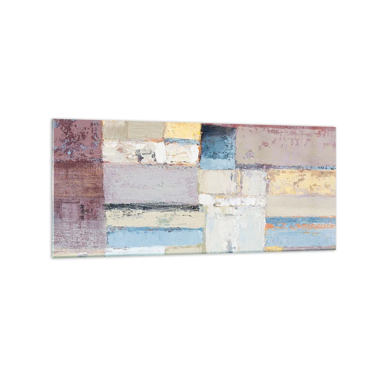 Tablou pe sticlă - Liniștea geometriei - 120x50 cm