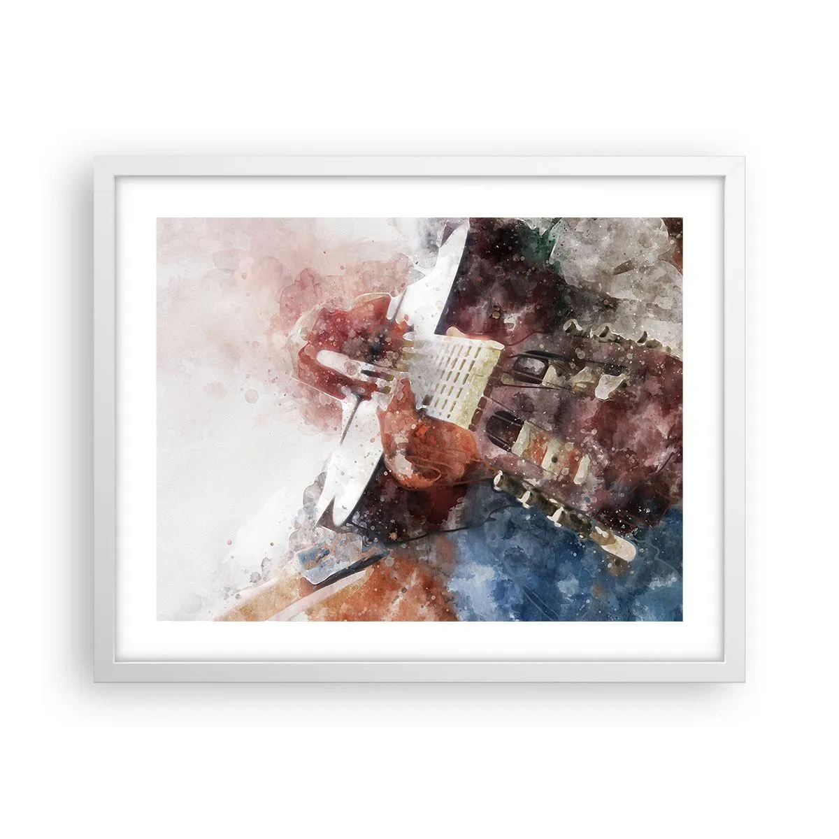 Poster în ramă albă - Și ce părere ai? - 50x40 cm