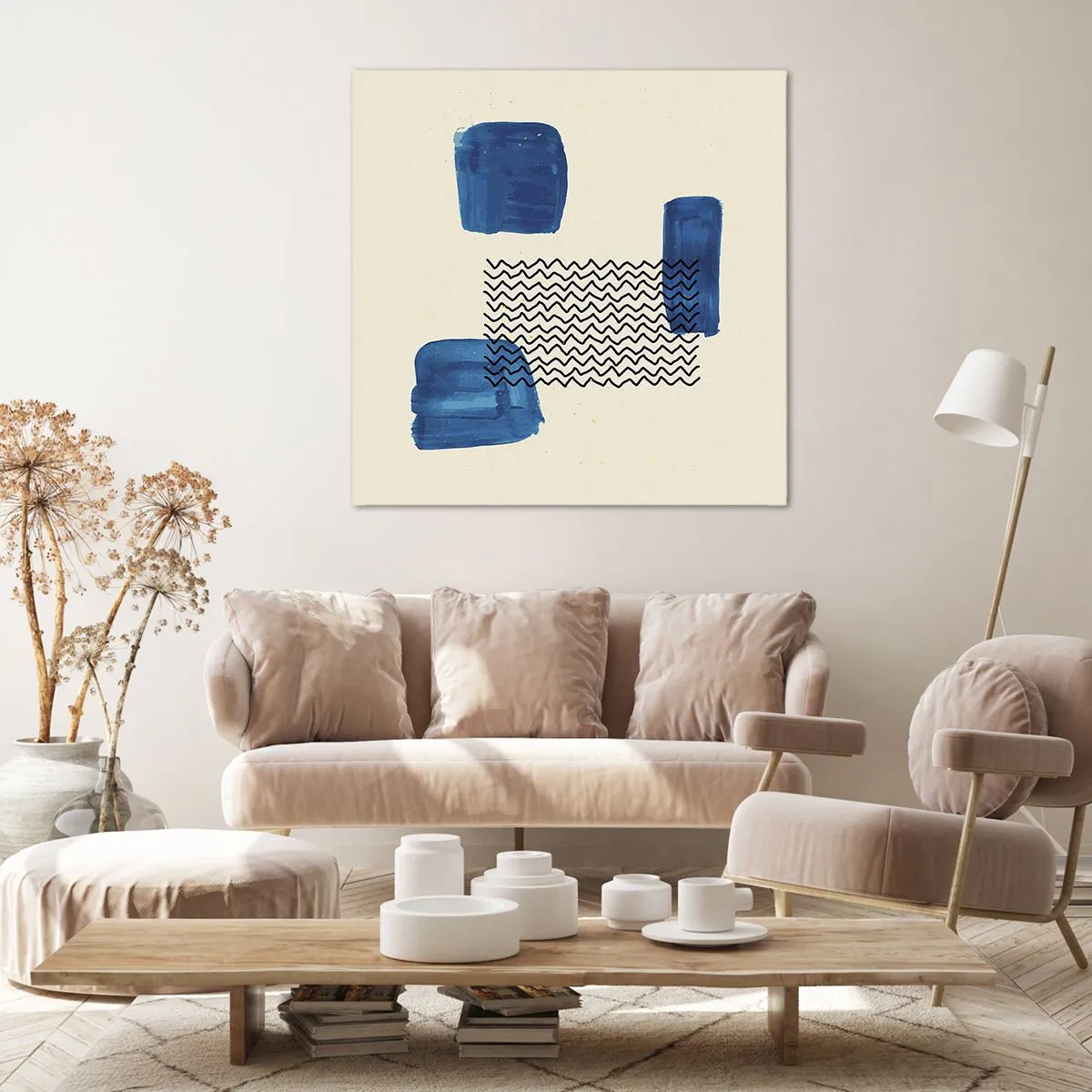 Tablou pe pânză - Cvartet abstract - 30x30 cm