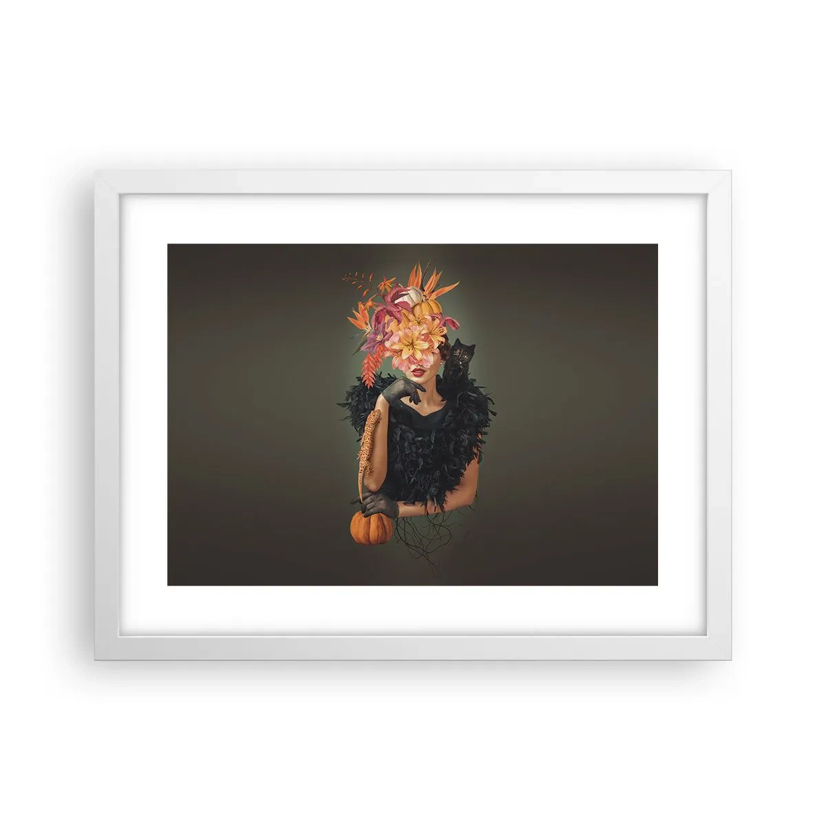 Poster în ramă albă - Magia vrăjitoarei - 40x30 cm