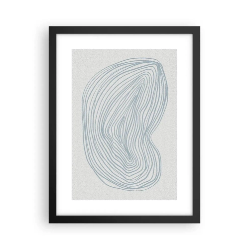 Poster în ramă neagră - Zâmbet de picături - 30x40 cm