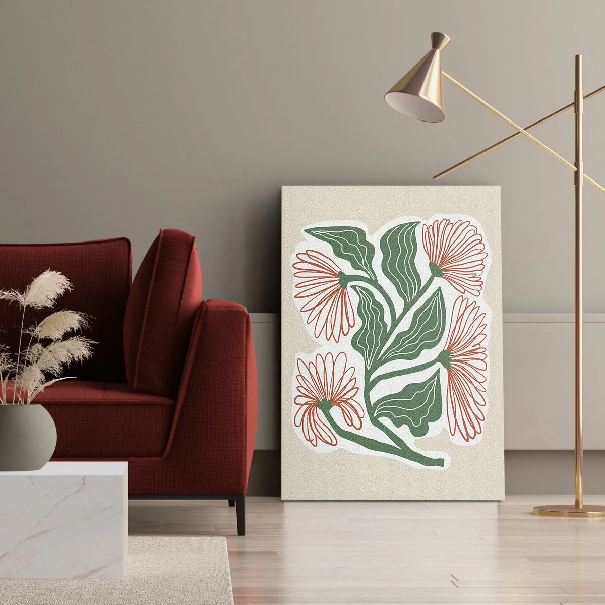 Tablou pe pânză - Folclor modern - 55x100 cm