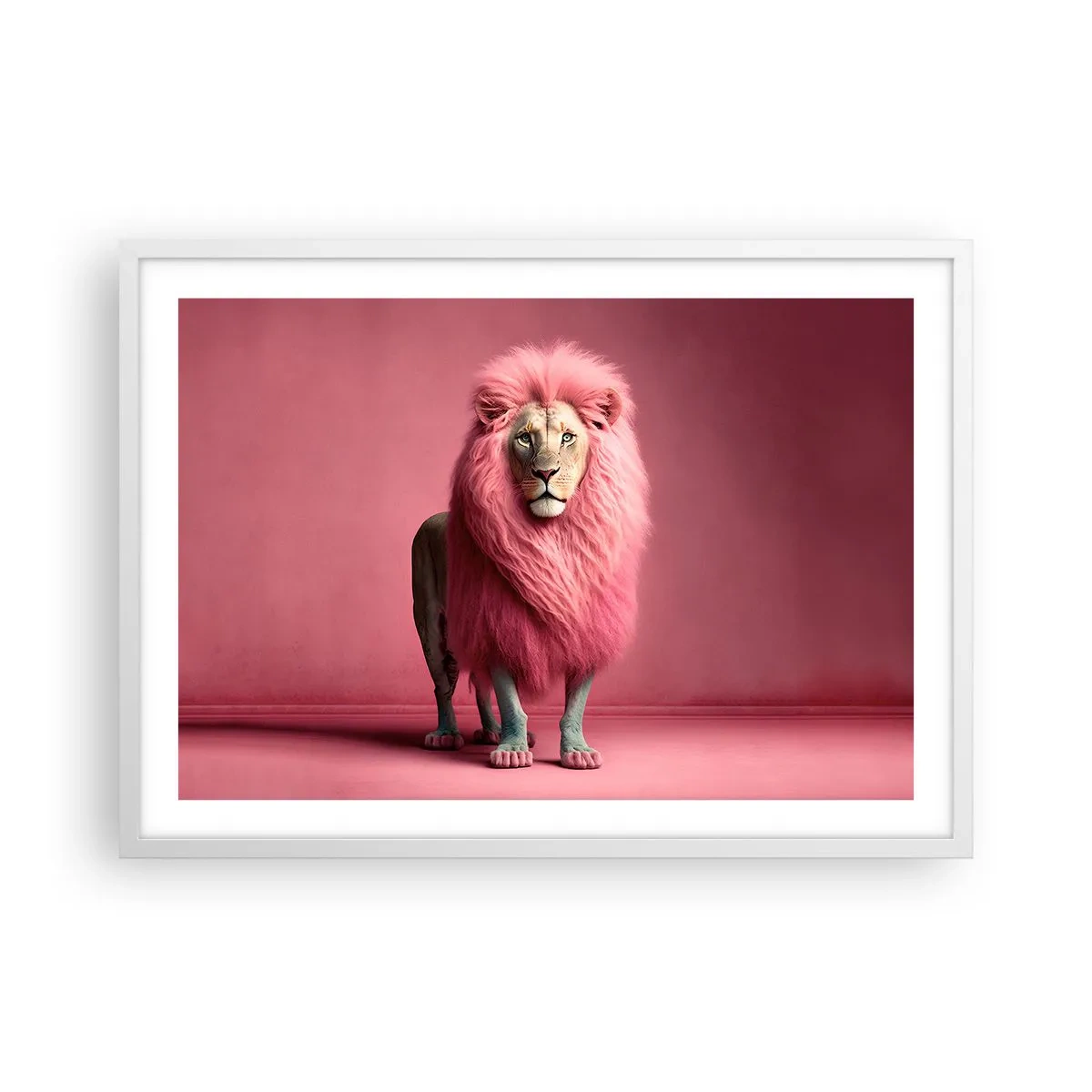 Poster în ramă albă - Și nu-ți mai este frică - 70x50 cm