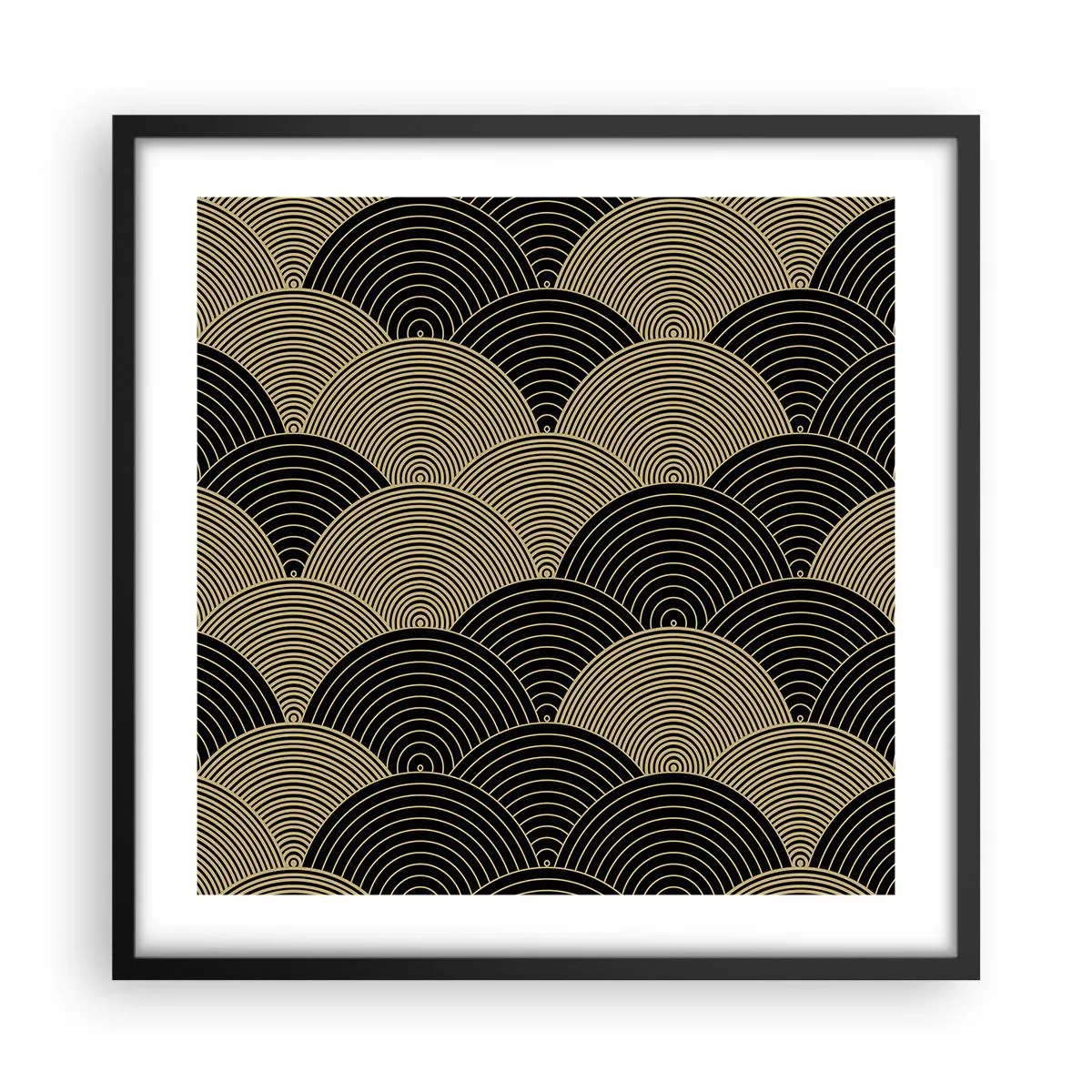 Poster în ramă neagră - Unitate în multiplicitate - 50x50 cm