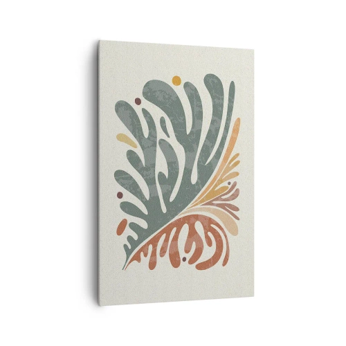 Tablou pe pânză - Frunză multicoloră - 80x120 cm