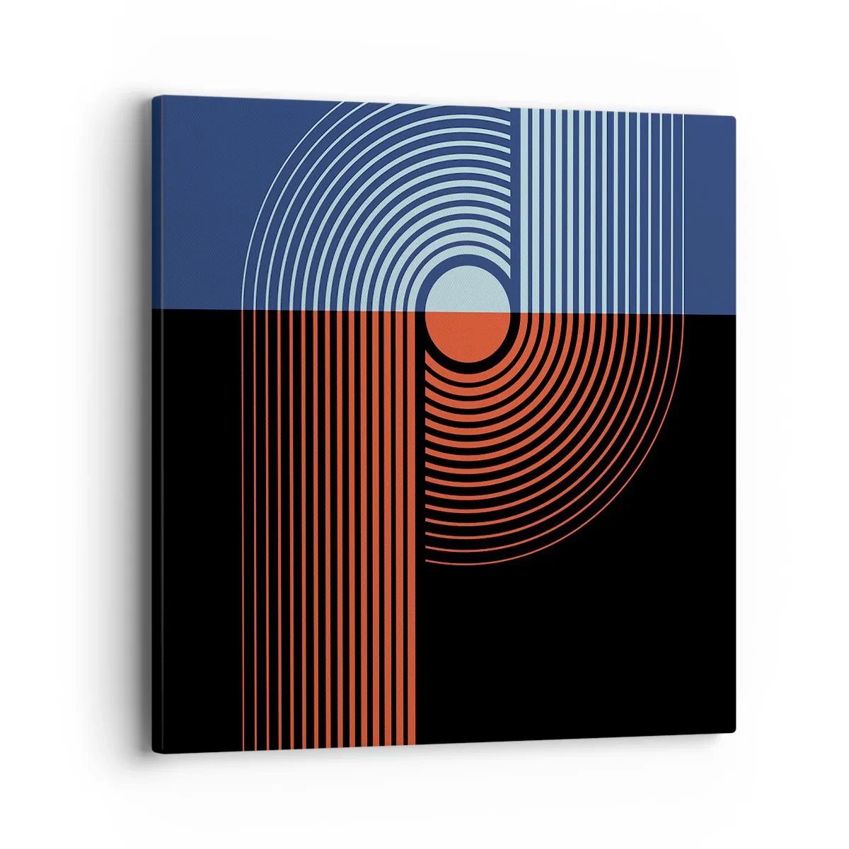 Tablou pe pânză - Într-o îmbrăţişare geometrică - 40x40 cm