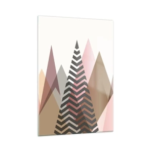 Tablou pe sticlă - Construcție piramidală - 50x70 cm
