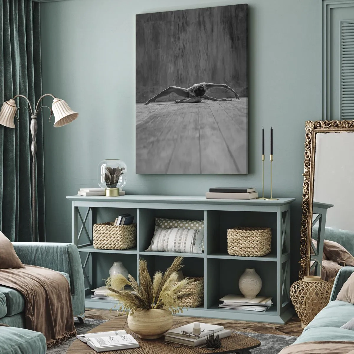 Tablou pe pânză - Simetria găsită - 45x80 cm