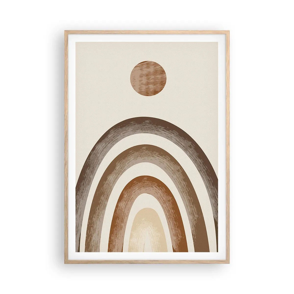 Poster în ramă de stejar deschis - Într-o galaxie îndepărtată - 70x100 cm