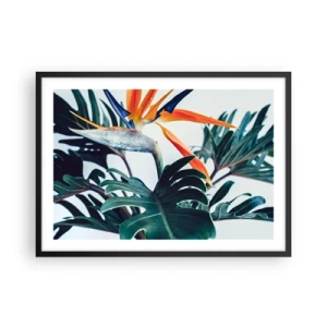 Poster în ramă neagră - Tufiș sau pasăre? - 70x50 cm