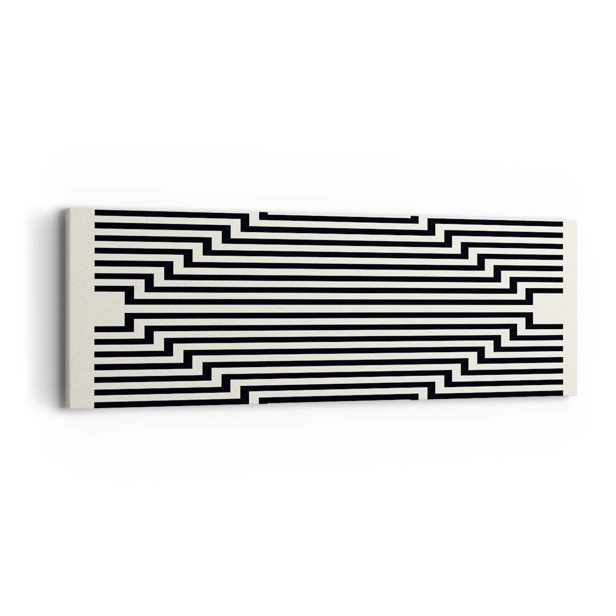 Tablou pe pânză - Iluzie geometrică - 90x30 cm