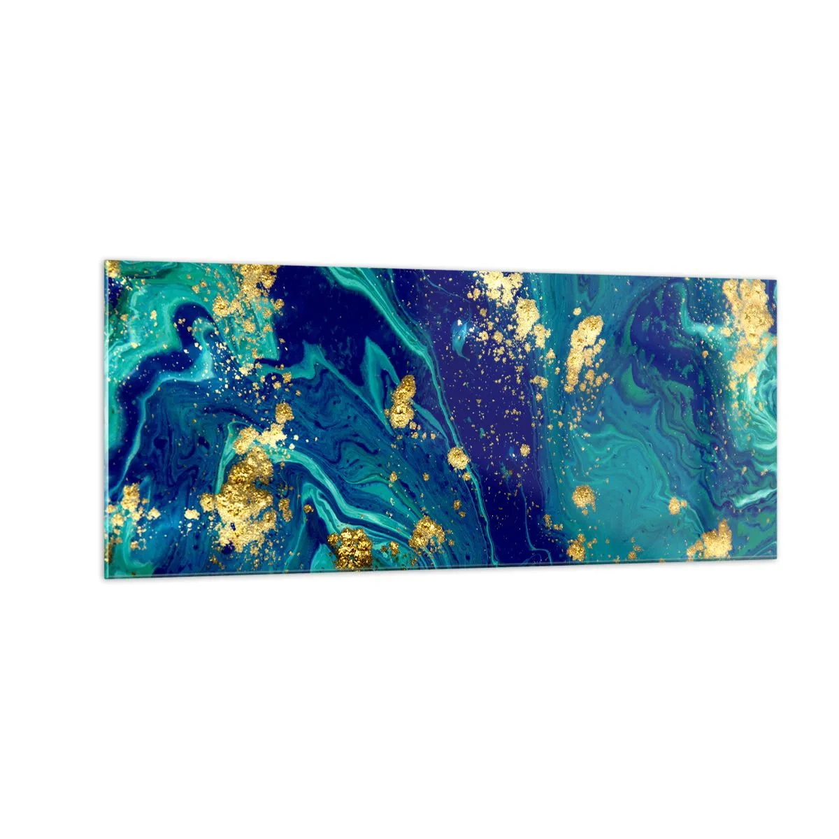 Tablou pe sticlă - Petale de soare - 100x40 cm